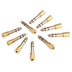 6.35mm 수컷에서 3.5mm 암컷 오디오 잭 어댑터 (10개 한 팩, 가격은 10개 기준), 6.35mm 수컷에서 3.5mm 암컷
