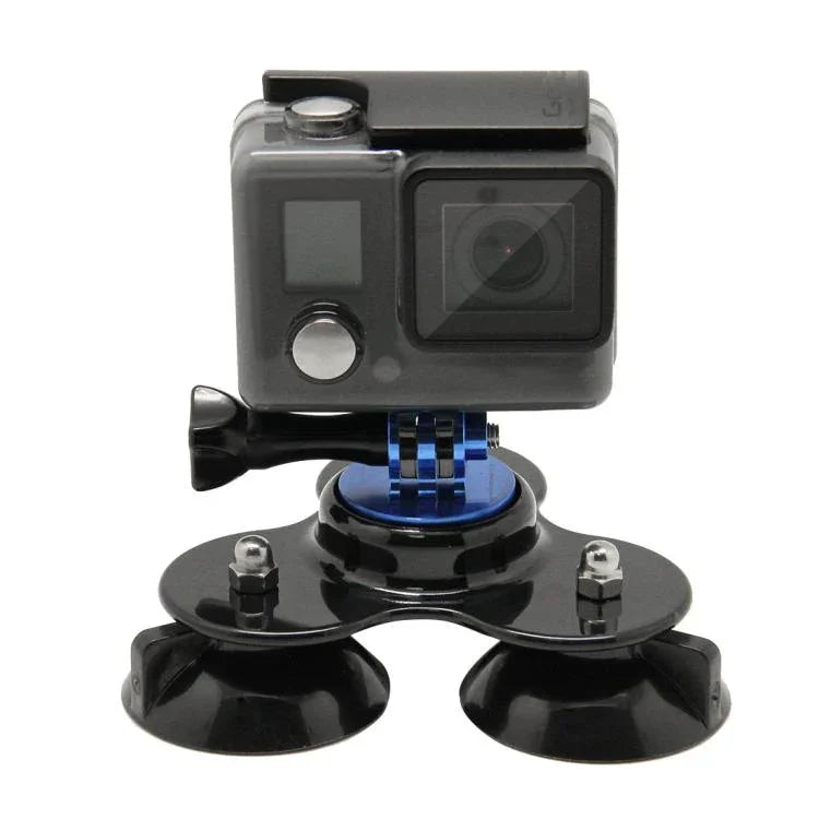 삼각형 방향 흡착 컵 마운트 삼각대 마운트 + 핸들 나사 포함 GoPro, Insta360, DJI 및 기타 액션 카메라용