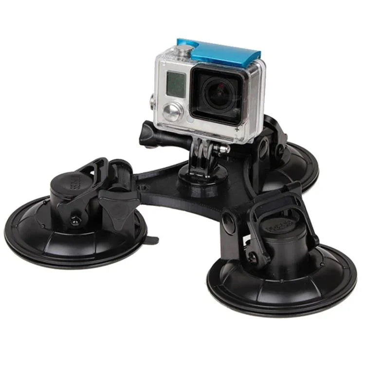 GoPro, Insta360, DJI 및 기타 액션 카메라용 육각 드라이버가 포함된 XM70-B 삼각 방향 흡착 컵 마운트, GoPro HERO9 XM70-B용