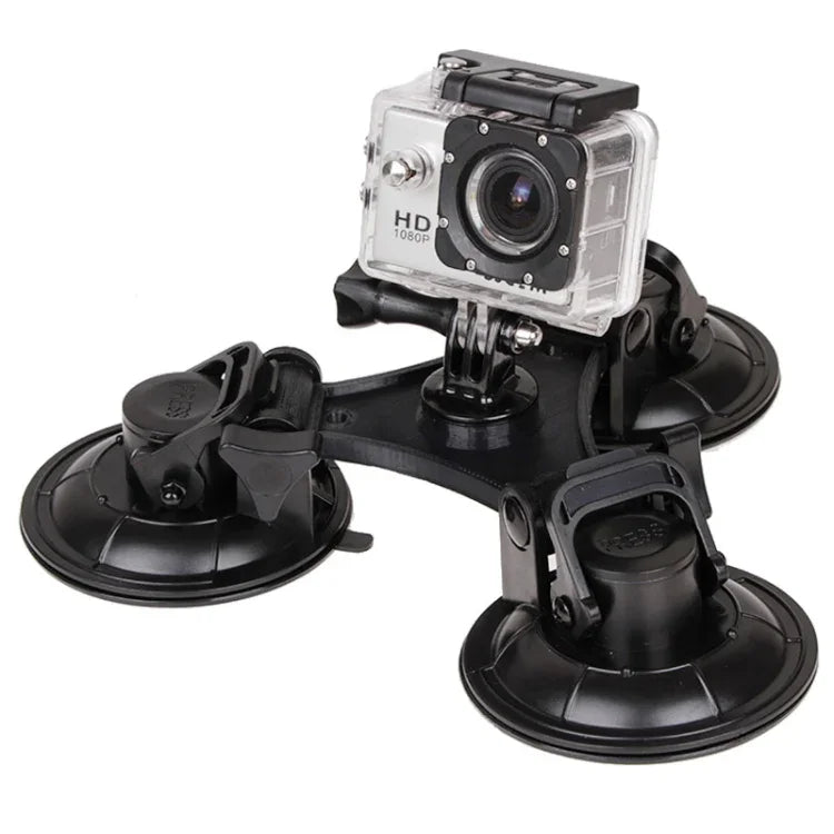 XM70-B Triangle Direction Suction Cup Mount with Hexagonal Screwdriver for GoPro, Insta360, DJI and Other Action Cameras, For GoPro HERO9 XM70-B