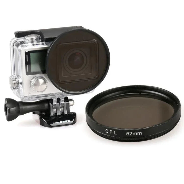 GoPro HERO 4 / 3+, 샤오이 스포츠 카메라 및 기타 스포츠 카메라 다이브 하우징용 52mm 원형 CPL 렌즈 필터