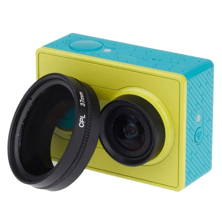 37mm CPL 필터 원형 편광 렌즈 필터 캡 포함 Xiaomi Xiaoyi 4K+ / 4K, Xiaoyi Lite, Xiaoyi 스포츠 카메라용, 37mm CPL 필터