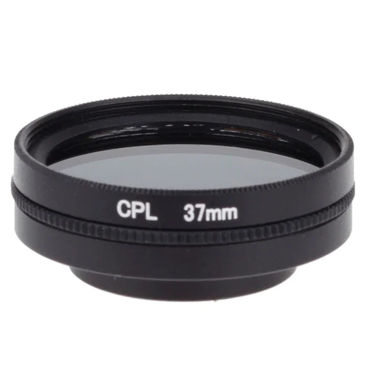 37mm CPL 필터 원형 편광 렌즈 필터 캡 포함 Xiaomi Xiaoyi 4K+ / 4K, Xiaoyi Lite, Xiaoyi 스포츠 카메라용, 37mm CPL 필터