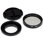 37mm CPL 필터 원형 편광 렌즈 필터 캡 포함 Xiaomi Xiaoyi 4K+ / 4K, Xiaoyi Lite, Xiaoyi 스포츠 카메라용, 37mm CPL 필터