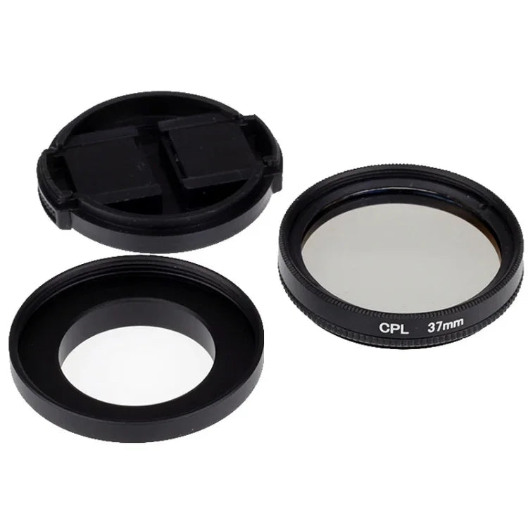 37mm CPL 필터 원형 편광 렌즈 필터 캡 포함 Xiaomi Xiaoyi 4K+ / 4K, Xiaoyi Lite, Xiaoyi 스포츠 카메라용, 37mm CPL 필터