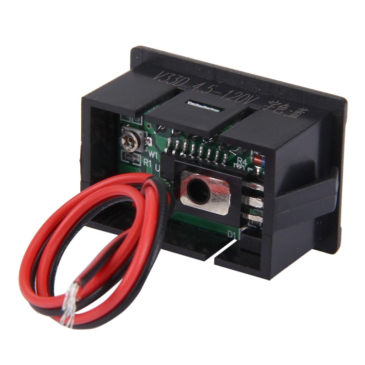 V33D 2선 미니 디지털 전압계, 전압 측정: DC 4.5-120V, S-DT-0534G, S-DT-0534L, S-DT-0534R