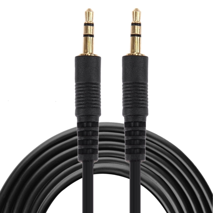Aux 케이블, 3.5mm 수컷 미니 플러그 스테레오 오디오 케이블, 길이: 3m (검정 + 금도금 커넥터), 길이: 3m 검정, (금도금)