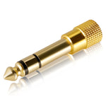 금도금 6.35mm 수컷 to 3.5mm 스테레오 잭 어댑터 소켓 어댑터, 6.35 수컷 to 3.5mm 암컷