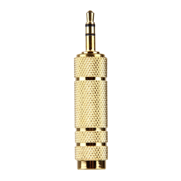 금도금 3.5mm 플러그 to 6.35mm 스테레오 잭 어댑터 소켓 어댑터, 3.5mm 수컷 to 6.35 암컷