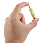 금도금 3.5mm 플러그 to 6.35mm 스테레오 잭 어댑터 소켓 어댑터, 3.5mm 수컷 to 6.35 암컷