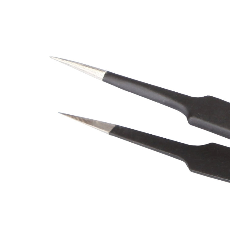 BEST BST-204ESD 202 스테인리스 스틸 정전기 방지 팁 핀셋, BST-204ESD