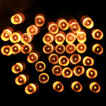 크리스마스 파티용, 30 LED, 2모드 플래시, 배터리 작동, 3m 핑크 조명, 3m 그린 조명, 3m 퍼플 조명, 3m 옐로우 조명, 3m 블루 조명, 3m 웜 화이트, 3m 화이트 조명