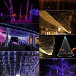 크리스마스 파티용, 30 LED, 2모드 플래시, 배터리 작동, 3m 핑크 조명, 3m 그린 조명, 3m 퍼플 조명, 3m 옐로우 조명, 3m 블루 조명, 3m 웜 화이트, 3m 화이트 조명