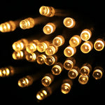 크리스마스 파티용, 20 LED 2모드 플래시, 배터리 작동, 2m 웜 화이트, 2m 화이트 조명