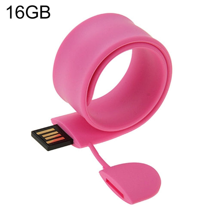 실리콘 팔찌 USB 플래시 디스크 16GB 메모리, 16GB, 16GB (오렌지), 16GB (핑크), 16GB (보라)