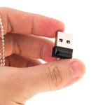 32GB 미니 USB 플래시 드라이브 체인 포함 PC 및 노트북용, 32GB