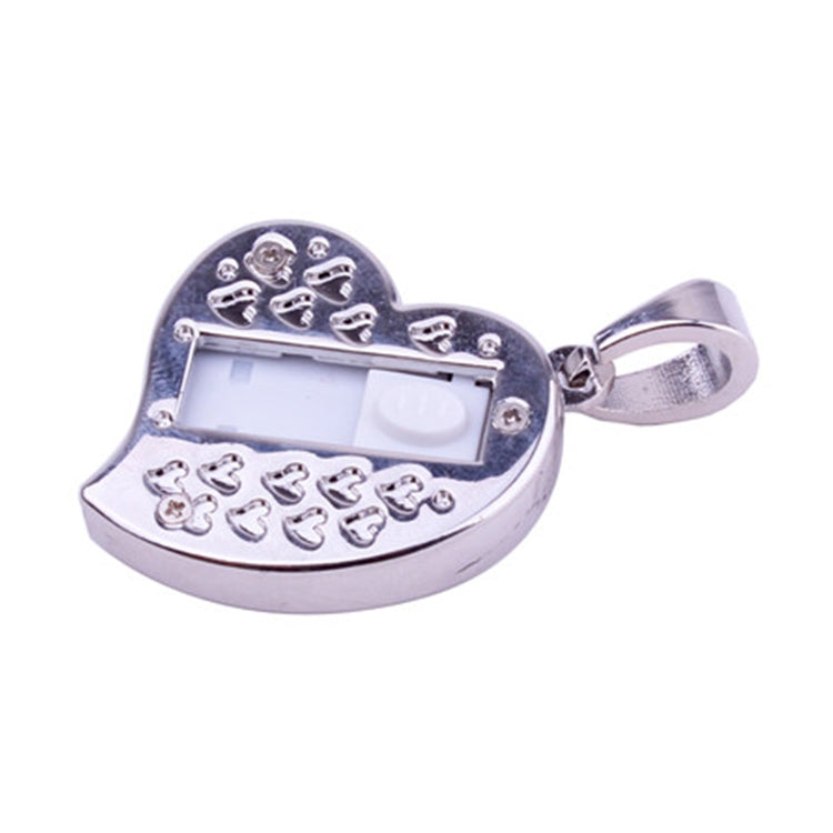 은색 하트 모양 다이아몬드 쥬얼리 USB 플래시 디스크, 발렌타인 데이 선물용, 2GB, 4GB, 8GB, 16GB, 32GB
