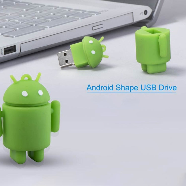 안드로이드 로봇 스타일 USB 플래시 디스크(그린), 2GB
