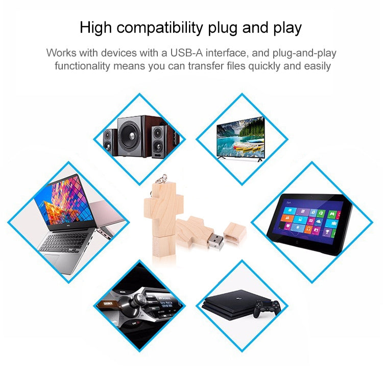 8GB 나무 십자형 USB 플래시 디스크, 2GB, 4GB, 8GB