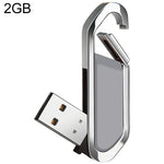 2GB 메탈릭 키체인 스타일 USB 2.0 플래시 디스크 (그레이), 2GB (그레이)