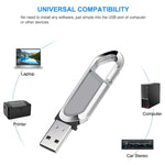 2GB 메탈릭 키체인 스타일 USB 2.0 플래시 디스크 (그레이), 2GB (그레이)