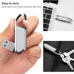 2GB 메탈릭 키체인 스타일 USB 2.0 플래시 디스크 (그레이), 2GB (그레이)