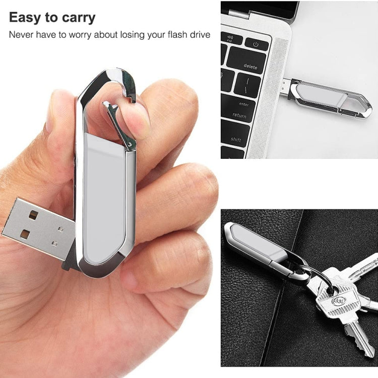 2GB 메탈릭 키체인 스타일 USB 2.0 플래시 디스크 (그레이), 2GB (그레이)