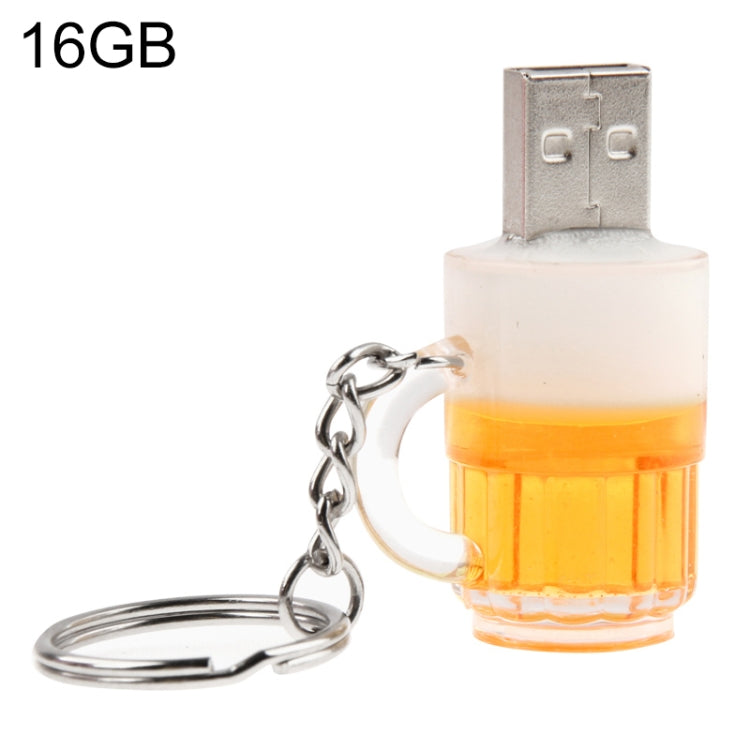 맥주 키체인 스타일 USB 플래시 디스크 16GB 메모리, 16GB