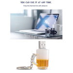 맥주 키체인 스타일 USB 플래시 디스크 16GB 메모리, 16GB