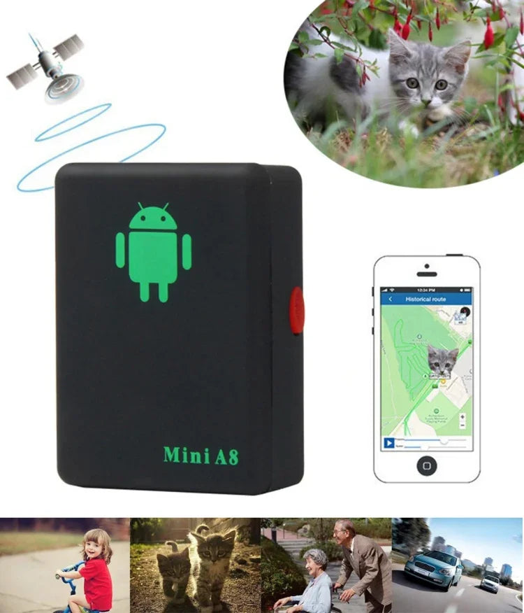 TRACKER 미니 A8 실시간 4밴드 글로벌 위치 추적기 GSM/GPRS 트래커 개인용 추적 장치