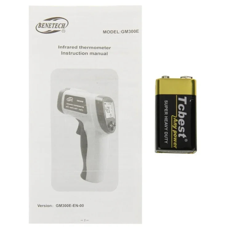 BENETECH GM300E 디지털 레이저 포인트 적외선 온도계, 온도 범위: -50~420도 섭씨, GM300E