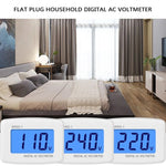 DM55-1 LCD AC 디지털 전압계, 측정 범위: 110V-300V, EU 플러그