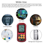 BENETECH GM1312 2.4인치 LCD 화면 열전대 온도계 J,K,T,E,N 및 R 타입 측정, 측정 범위: -50~300도C