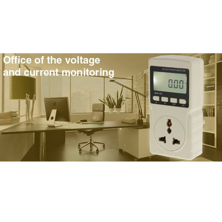 BENETECH GM86 LCD 디스플레이 최대 10A 마이크로 전력 모니터 에너지 미터, EU 플러그