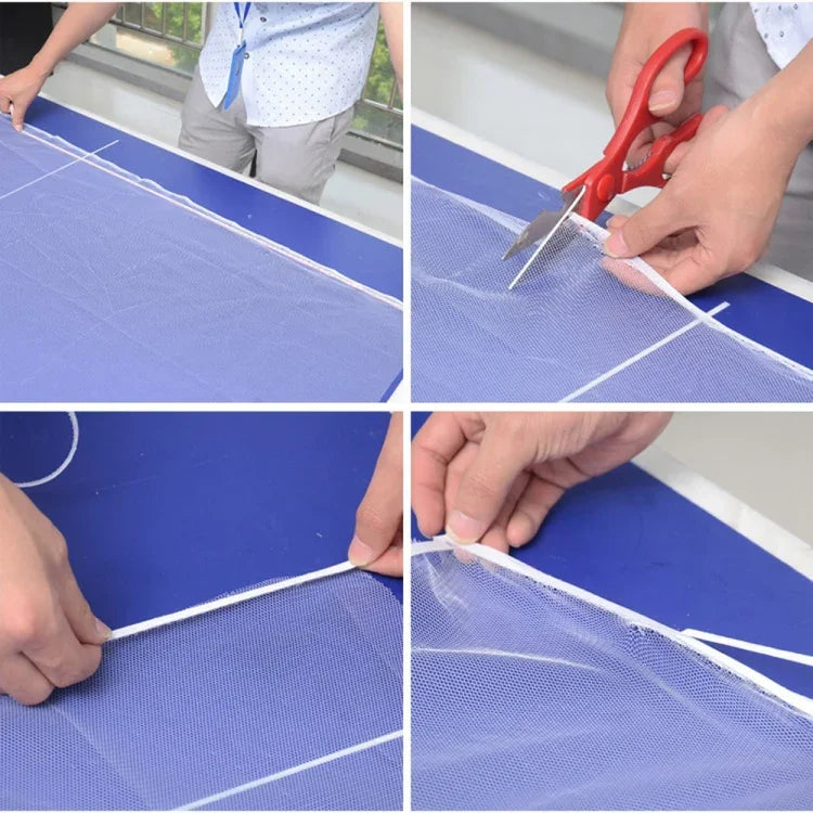 DIY 폴리에스터 방충망/창문망 후크 앤 루프 패스너 모기장, DIY 폴리에스터 방충망