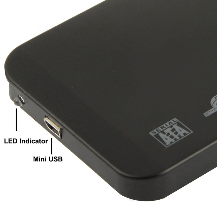 2.5인치 SATA HDD 외장 케이스, 크기: 126mm x 75mm x 13mm, SATA (블랙), SATA (실버), SATA (블루), SATA (레드)