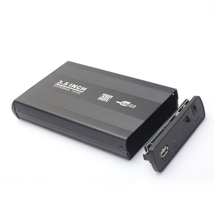 3.5인치 HDD SATA 외장 케이스, USB 2.0 지원, 2.0A 전원 SATA, 1.5A 전원 SATA