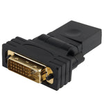 360도 회전 금도금 DVI 24+1 핀 수컷 to 19 핀 HDMI 암컷 어댑터, DVI 24+1핀 수컷 to HDMI 암컷