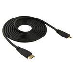 1.8m 미니 HDMI 수컷 to 마이크로 HDMI 수컷 어댑터 케이블, 미니 HDMI 수컷, 길이: 1.8m