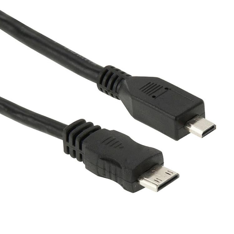 30cm 미니 HDMI 수컷 to 마이크로 HDMI 수컷 어댑터 케이블, 마이크로 HDMI 수컷, 길이: 30cm