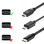 30cm 미니 HDMI 수컷 to 마이크로 HDMI 수컷 어댑터 케이블, 마이크로 HDMI 수컷, 길이: 30cm