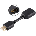 10cm HDMI 19핀 수컷 to HDMI 19핀 암컷 (AM-AF) 커넥터 어댑터 케이블, HDMI AM to AF