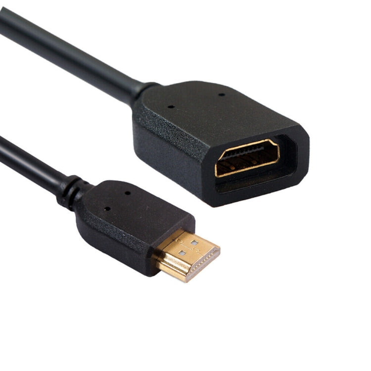 10cm HDMI 19핀 수컷 to HDMI 19핀 암컷 (AM-AF) 커넥터 어댑터 케이블, HDMI AM to AF