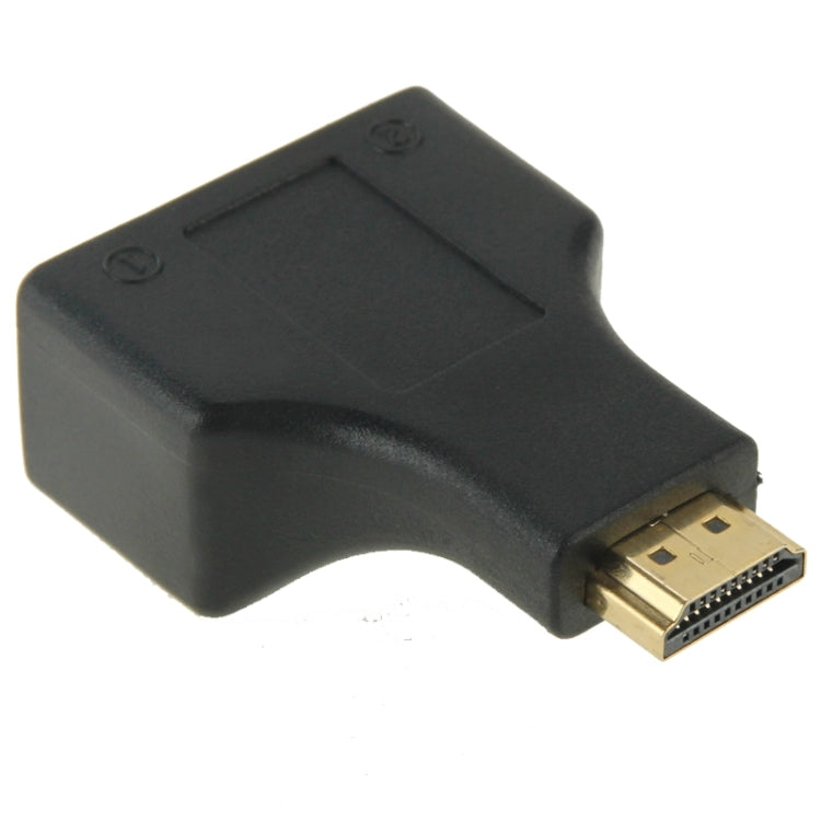 30m HDMI to 듀얼 포트 RJ45 네트워크 케이블 익스텐더 Cat 5e/6 3D HDTV 지원, 듀얼 RJ45 블랙