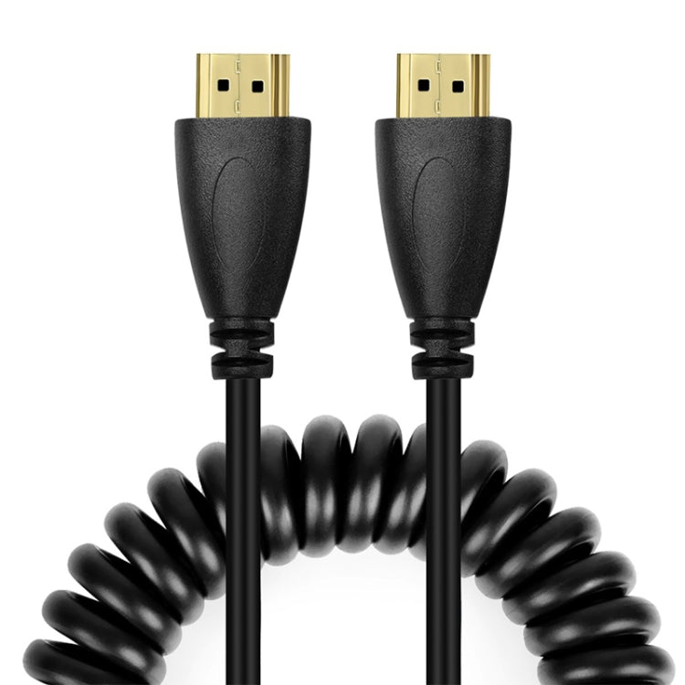 1.4 버전, 금도금 19 핀 HDMI 수컷 to HDMI 수컷 코일 케이블, 3D / 이더넷 지원, 길이: 60cm (최대 2m 연장 가능), HDMI AM to AM