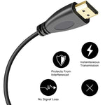 1.4 버전, 금도금 19 핀 HDMI 수컷 to HDMI 수컷 코일 케이블, 3D / 이더넷 지원, 길이: 60cm (최대 2m 연장 가능), HDMI AM to AM