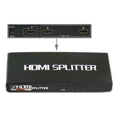 2포트 1080P HDMI 분배기, 1.3 버전, HD TV / Xbox 360 / PS3 등 지원