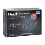 1080P 1x4 HDMI 분배기, 1.4 버전, EU 플러그, 1x4 HDMI V1.3