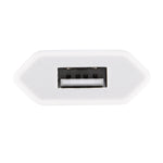 5V / 1A 단일 USB 포트 충전기 여행용 충전기, EU 플러그, 흰색