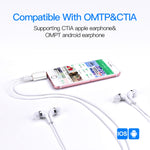 3.5mm 헤드폰 분배기 어댑터, 휴대폰, 태블릿, 헤드폰, MP3 플레이어, 자동차/가정용 스테레오 등과 호환